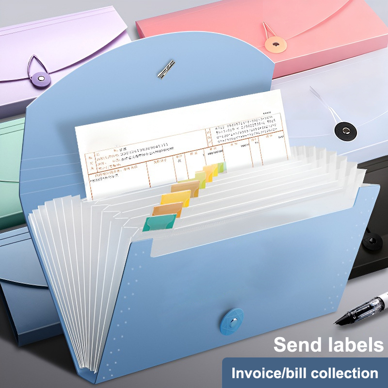 Expandable Accordion File Folder 13 Pockets - 13 Folder File Ekspansi Saku, Organizer