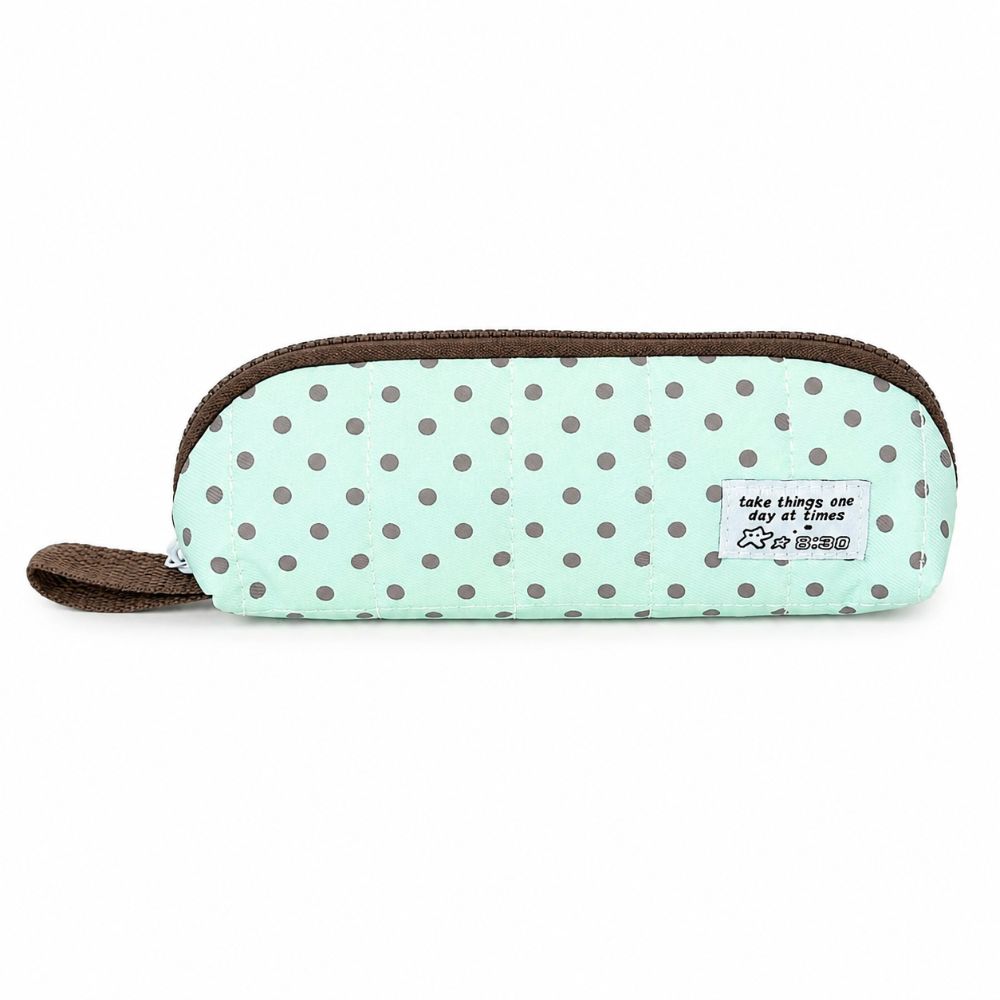 Kotak Pensil Bermotif Polkadot - Aesthetic Large Pencil Case Pouch ulasan dan harga