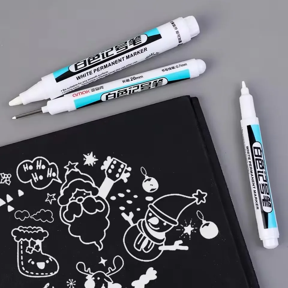 0.7/1.0/2.5MM Pena Spidol Perm - Stationery ulasan dan harga