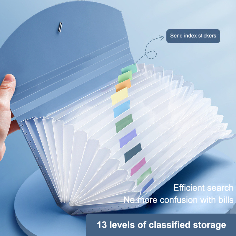 ~13 Kantong, Folder Berkas yan - Expandable Accordion File Folder 13 Pockets ulasan dan harga