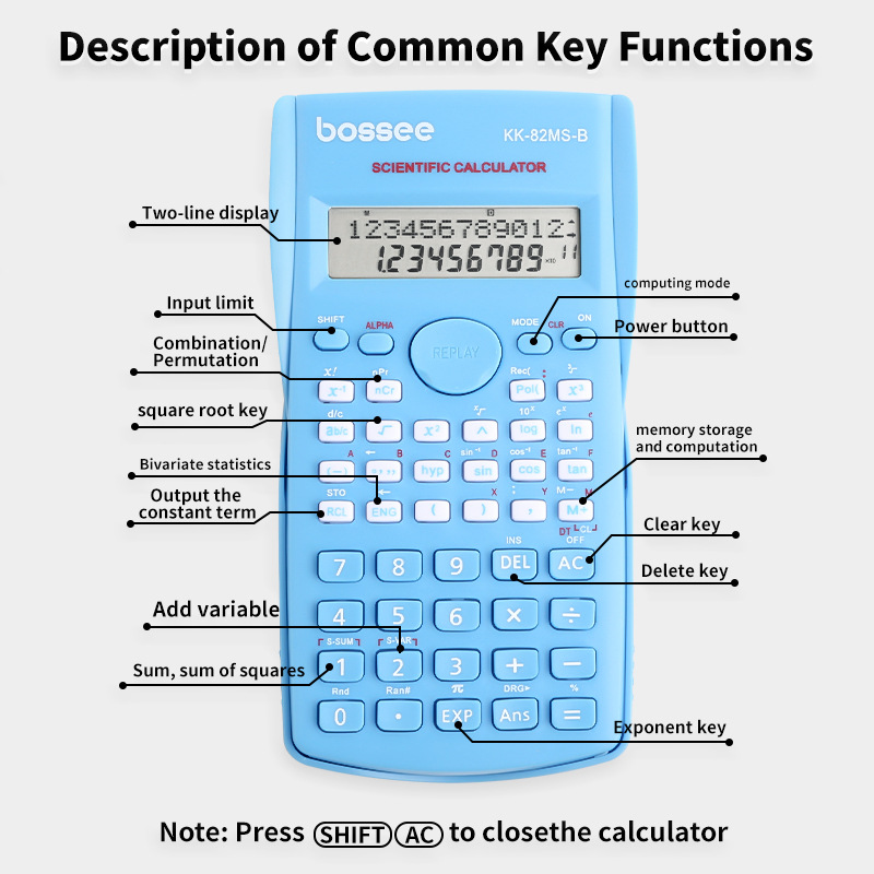 Kalkulator Ilmiah dengan 240 F - Scientific Calculator For Secondary School ulasan dan harga