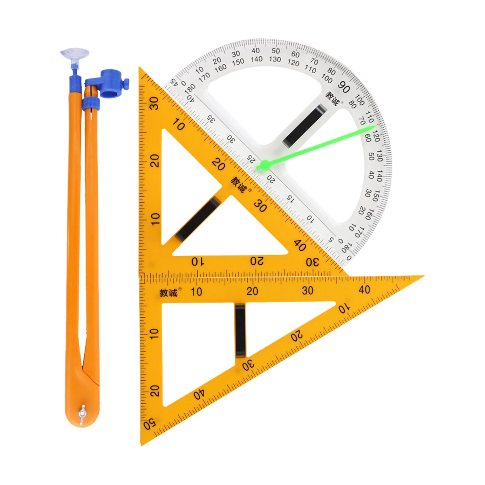 Set Penggaris Geometri Matemat - Math Geometry Set With Compass ulasan dan harga